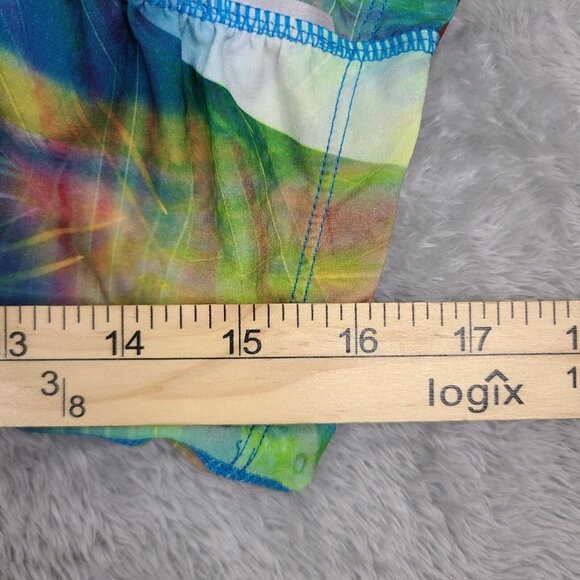 ATHLETA Womens Small Rainbow Colorful Side Pocket Cropped Workout Leggings J8 - Picture 3 of 7